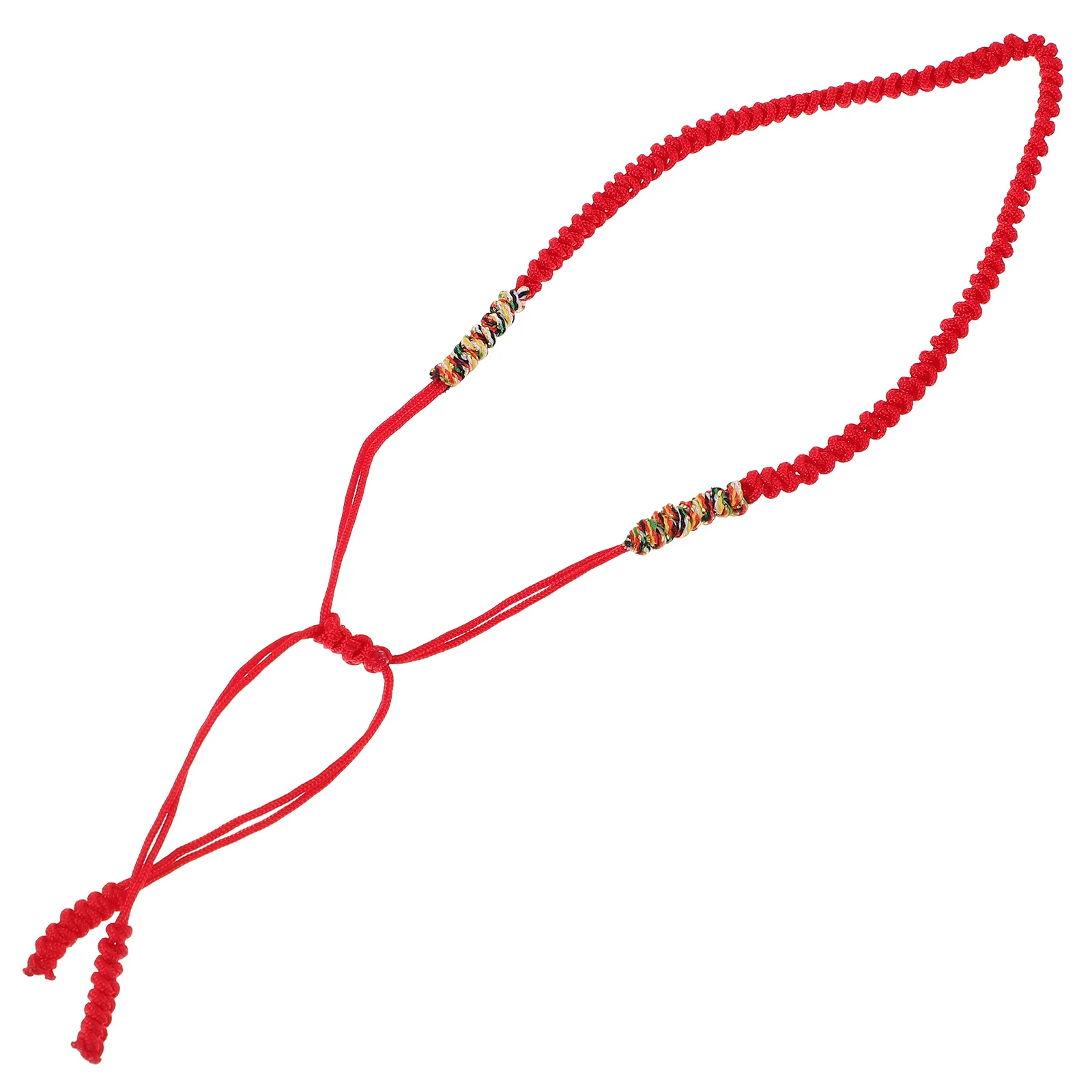 سلسلة حمراء منسوجة سوار قابل للتعديل عقدة سحر حبل سوار خفيفة الوزن المنسوجة يدويا حماية الحظ المعصم مجوهرات أنيقة