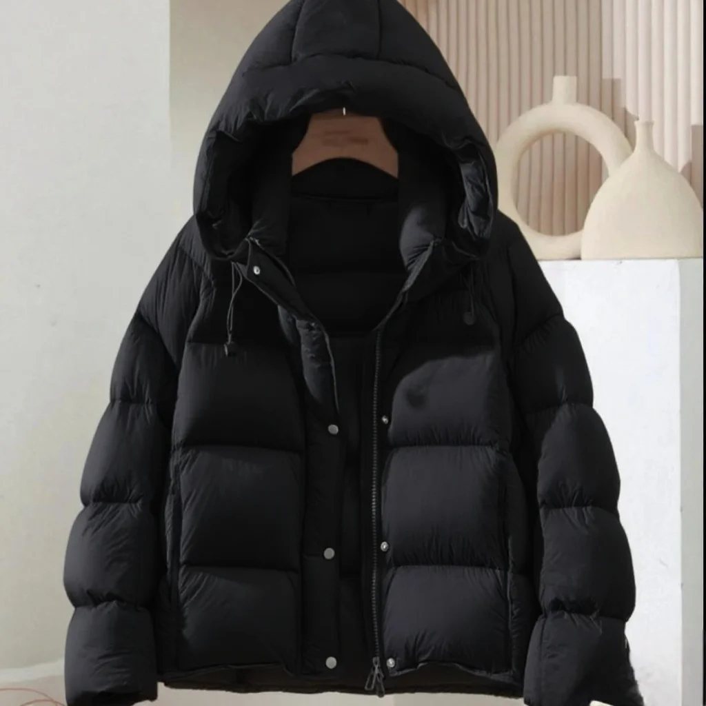 جديد أسفل سترة قطن المرأة سترات الخريف الشتاء مقنعين الدافئة القطن معطف مبطّن سميكة قصيرة ملابس خارجية السيدات الكورية