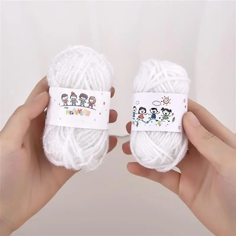 12 Pieces/Set Kids DIY Knitting Crochet Yarns Colorful Material For Needlework Sewing Hand Crafting Wool Ball Hat Dolls Soft