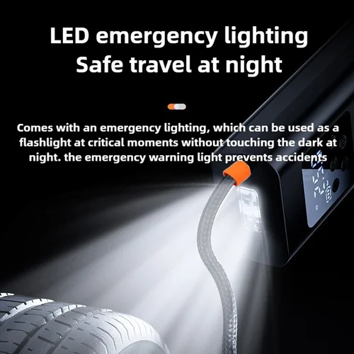 Imagen 2 del producto Inflador de neumáticos portátil inalámbrico/con cable de 150psi, bomba infladora de neumáticos de coche con pantalla Digital, inflador eléctrico, Mini bomba de aire para bicicleta