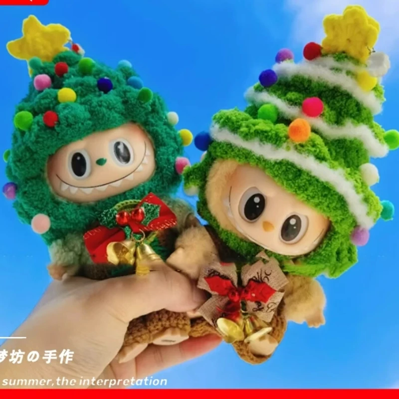 

The Latest Spot Second Generation 15cm Labubu Clothes Macaroon Christmas Series Suits Mini Exquisite Lovely Gifts