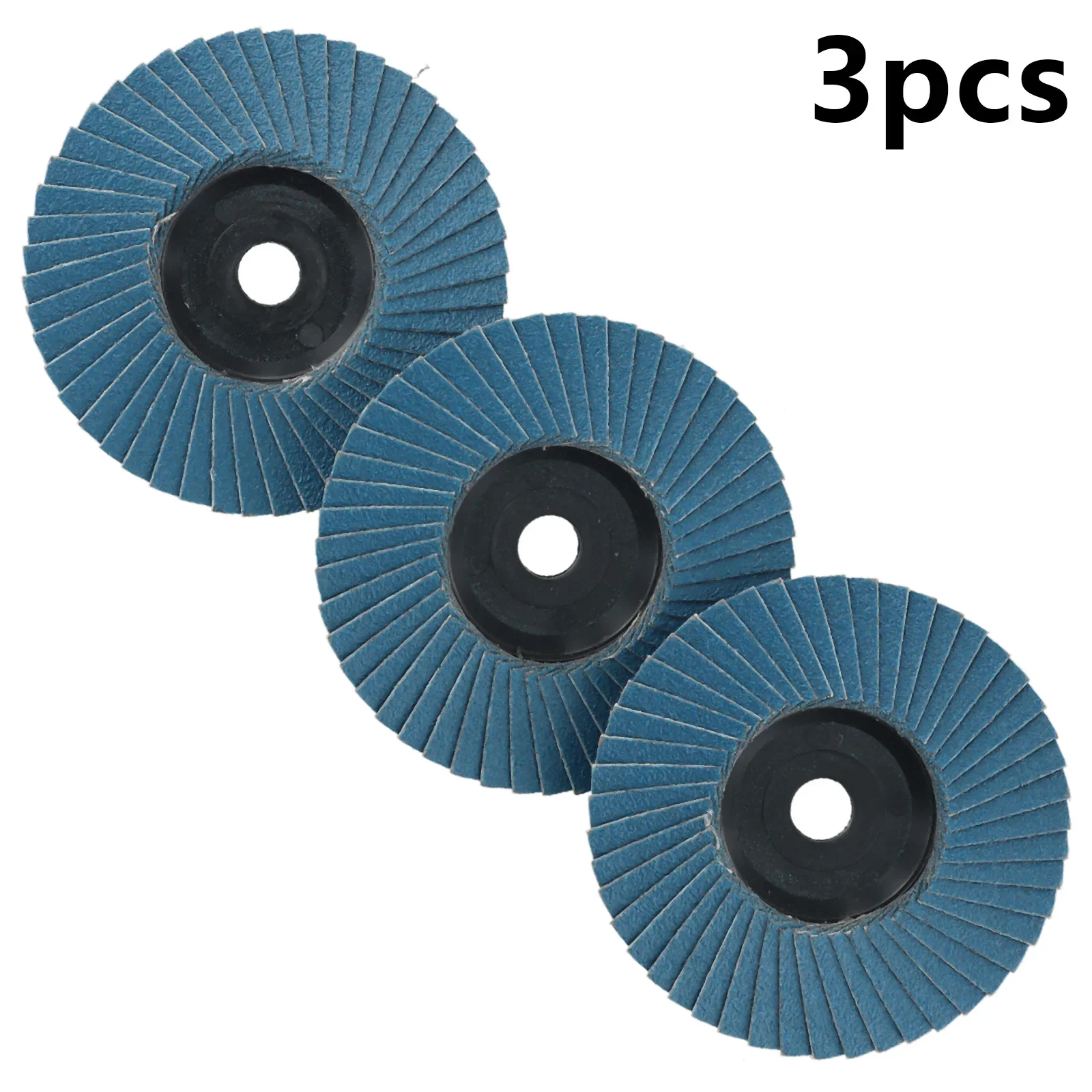 3pcs Flat Flap Discs 3 Inch 75mm Grinding Wheel Wood Cutting Carbon Steel For Angle Grinder Sanding Polishing Abrasive Tool