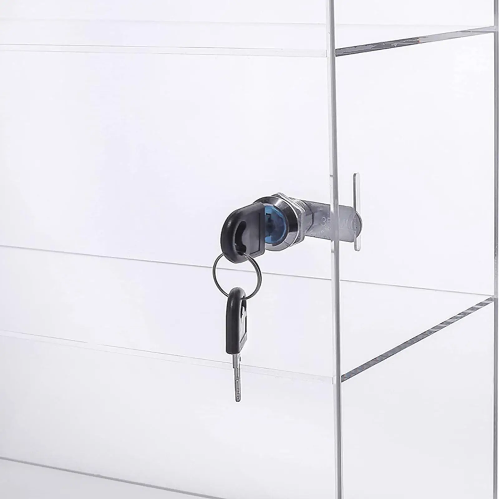 Acrylic Display Case with Lock Keys for Watches Memorabilia Model Cars