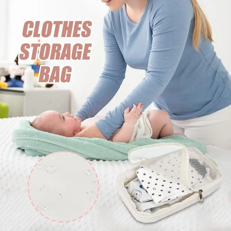 Diaper Storage Bag Nursery Diaper Bag Organizer Pocket Lightweight Travel Case Accessories Baby Cloth Organizer For Adults