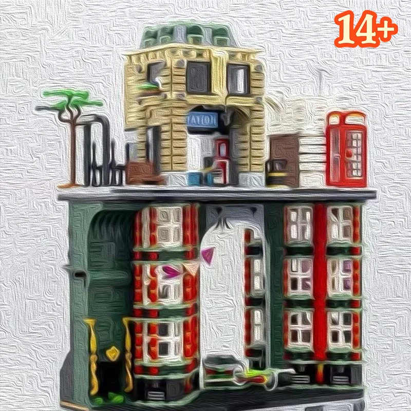 Hot In Stock 3491 Pcs Multi Layer Magic Building Scene Building Brick Toy DIY Assemble Diorama Tabletop Display Birthday Gift