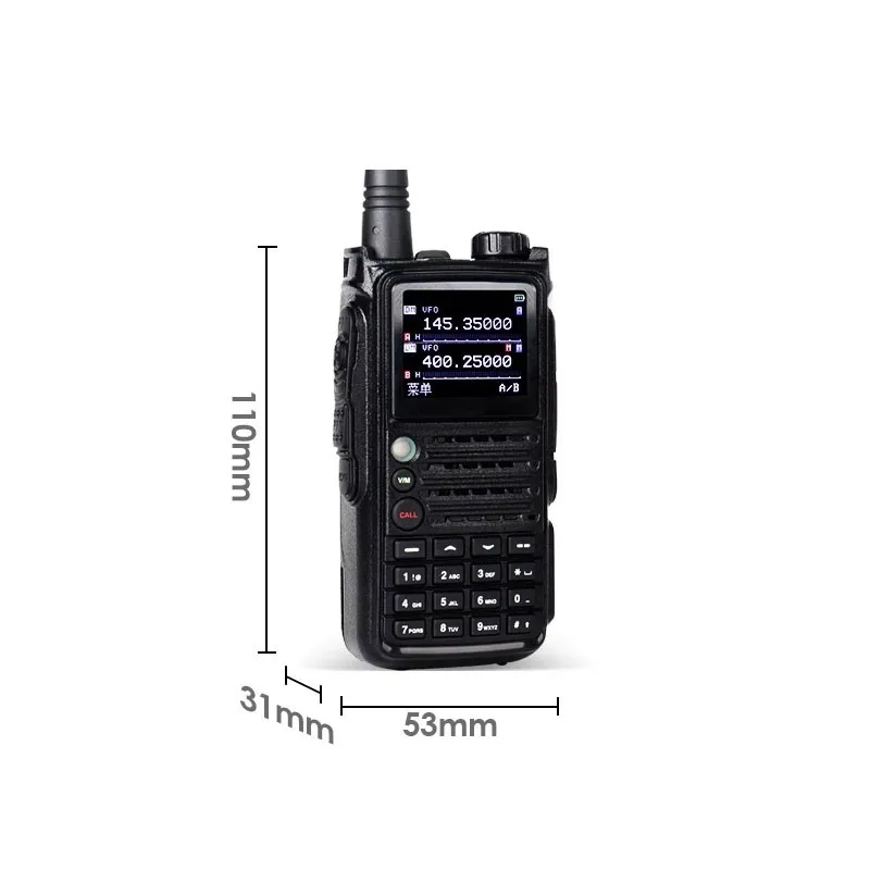 LD-6100 屋外ハンドヘルド UV デュアルバンド DMR デジタルトランシーバーデュアルタイムスロット 76-108MHz FM レシーバー