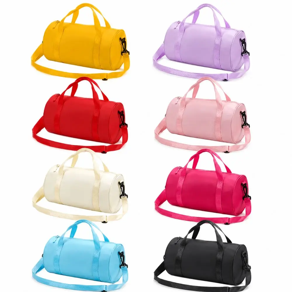 Large Capacity Gym Bag for Women Solid Color Water-resistant Travel Duffle Bag with Adjustable Strap Lightweight Yoga Bag