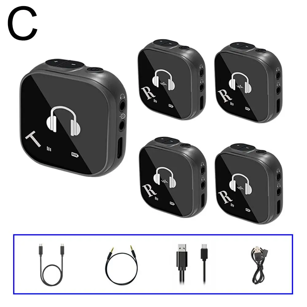 5.8g Wireless In Ear Monitor System Wireless Headphone Automatic Pairing Receiver Recording Phone Monitor Transmitter Earph Y0q4