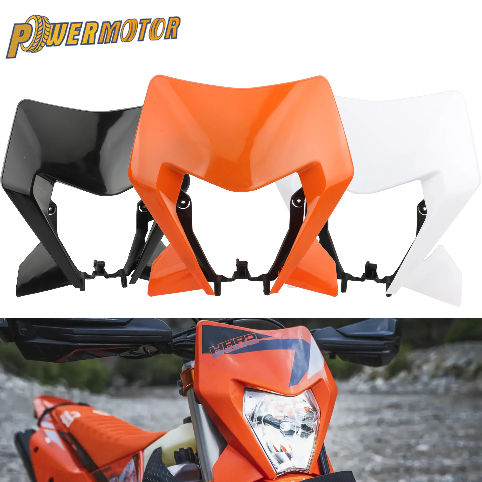 For KTM Headlight Plate EXC 300 Enduro Motorcycle Mask SX XC SXF XCF 125-500 2024 Universal Dirt Bike Motocross Accessories