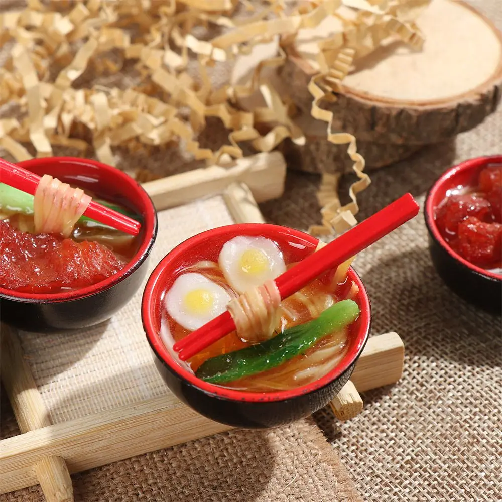 1 قطعة معجنات الأرز الصينية عشوائية طاجن المعكرونة الحلوى لتقوم بها بنفسك دمية الديكور المطبخ وهمية الغذاء منزل مصغر