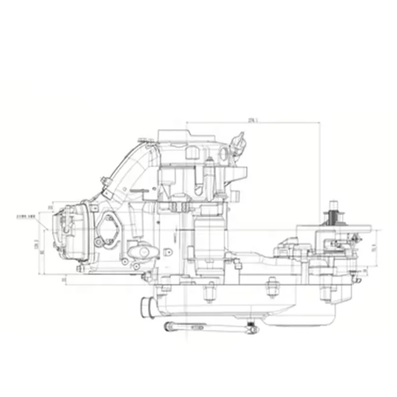 CQJB High Quality Motorcycle Engine WH125CC Motorcycle Engine Assembly