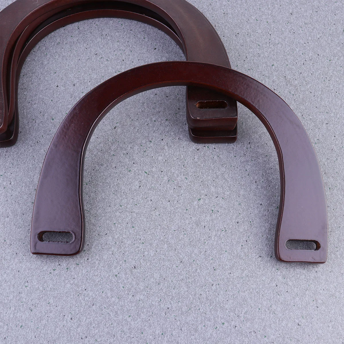 

4Pcs U Type Bag Handle Made of Wood Material Design Easy Install for Handbag Or Purse Brown Handbag Handle