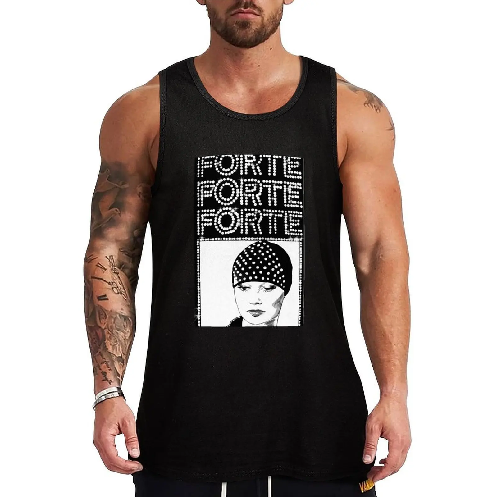 Raffaella Carrà, ¡FORTE FORTE FORTE! Camiseta sin mangas deportiva para gimnasio y entrenamiento