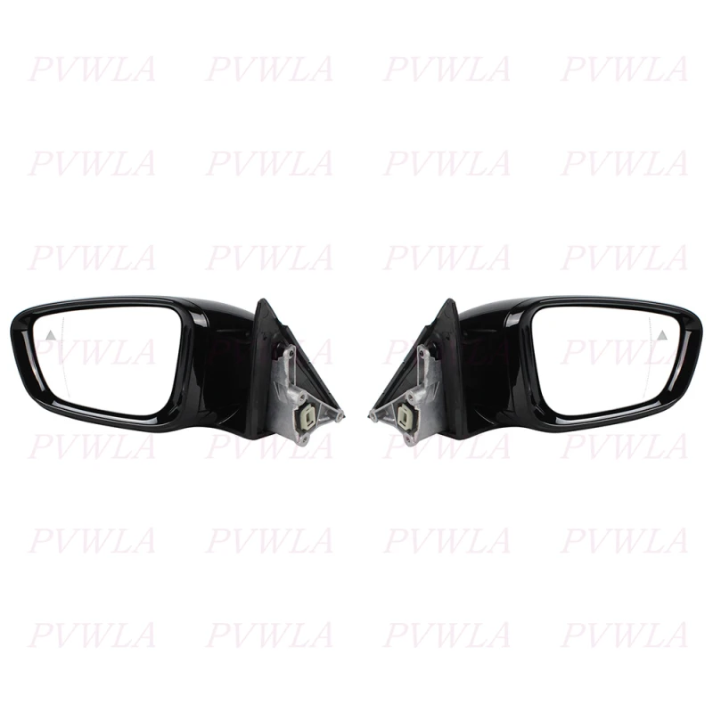 BMW 5시리즈 G30/G38 520 530 540 2017-2022 차량용 5핀 블랙 도색 사각지대 전동 접이식 사이드미러 어셈블리