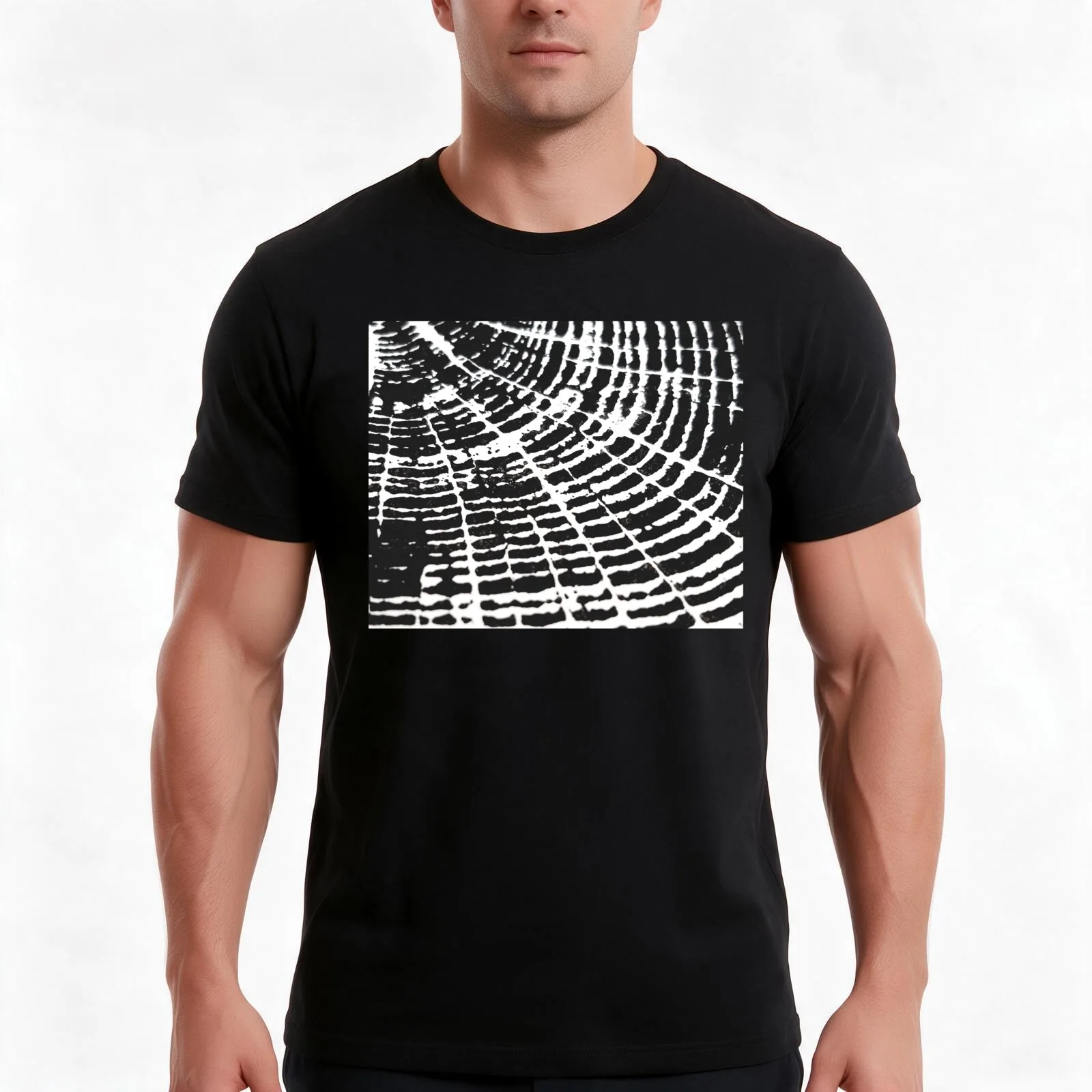 Mini Black Walnut T-Shirt, Summer Casual Cotton Tee, Oversized Streetwear Tops, Vintage Graphic Print, Loose Fit Short Sleeve