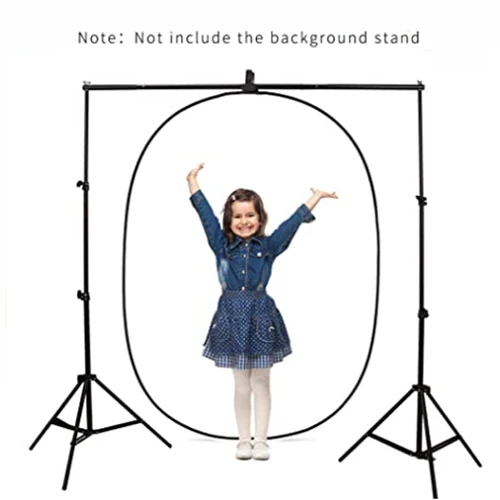 Imagen 2 del producto Fondos reflectores blancos y negros 2 en 1, 60x90cm, llave Chroma portátil, fotografía Reversible plegable, fondo de pantalla verde