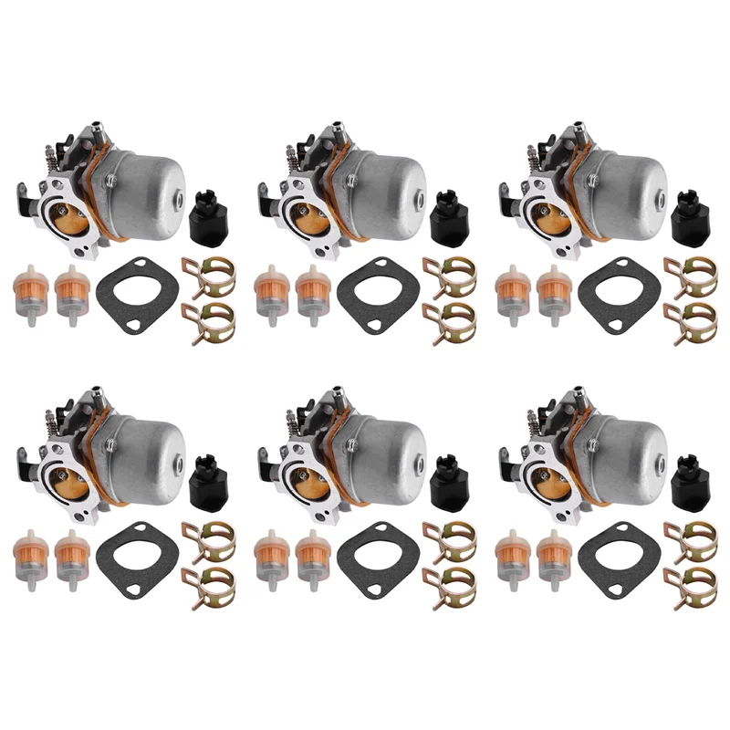 

6X Auto Carburetor For Briggs & Stratton Walbro Lmt 5-4993 With Mounting Gasket Filter Fuel Supply System Carburetor