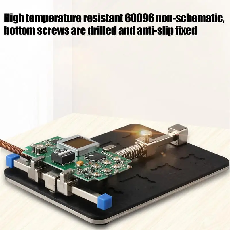 Pcb Holder For Soldering Motherboard Soldering Repair Clamping Tools Portable Fixed Stand Ic Grooves Support Clamp For Men Women