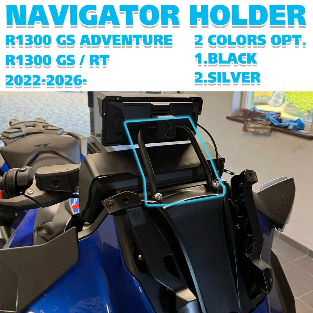 

For BMW R1300RT R1300GS ADV Adventure 2022-2026 2025 Motorcycle Windshield Phone Navigator Holder GPS Mount R1300 R 1300 RT RS