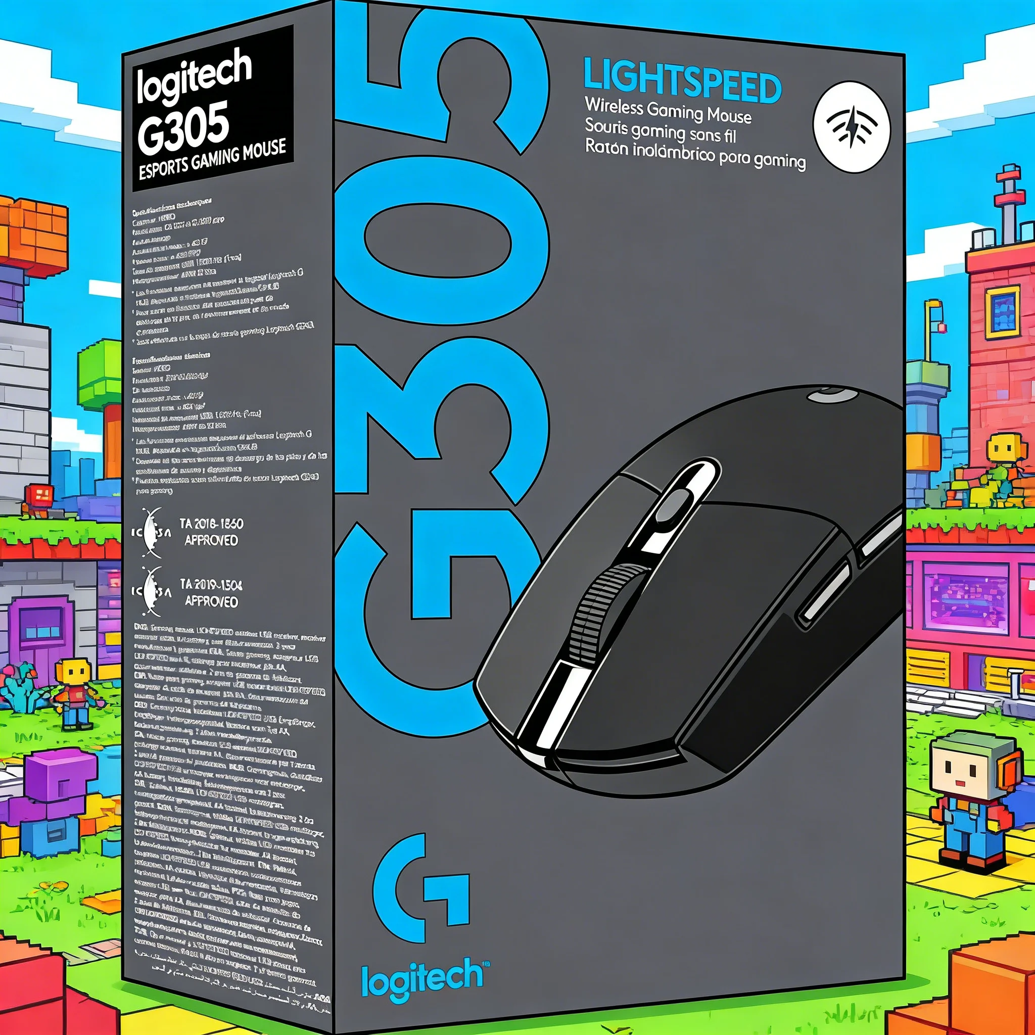 

Logitech G305/G304 Wireless LIGHTSPEED Mouse 1ms Response 12000 DPI HERO 6 Custom Keys 250h Battery 99g for PC Mac Gamers