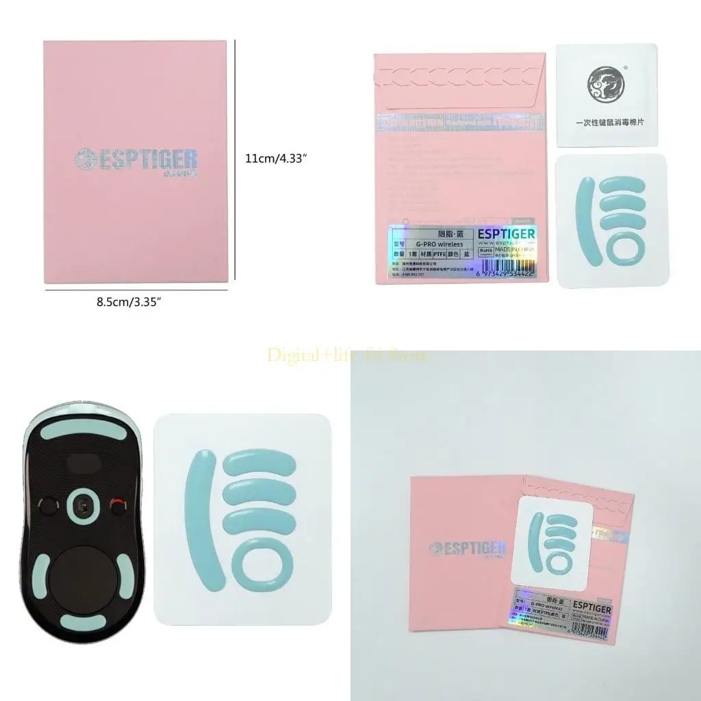 E06D Versi Ice Gaming Mouse Skates Profesional Mouse Mouse Upgrade