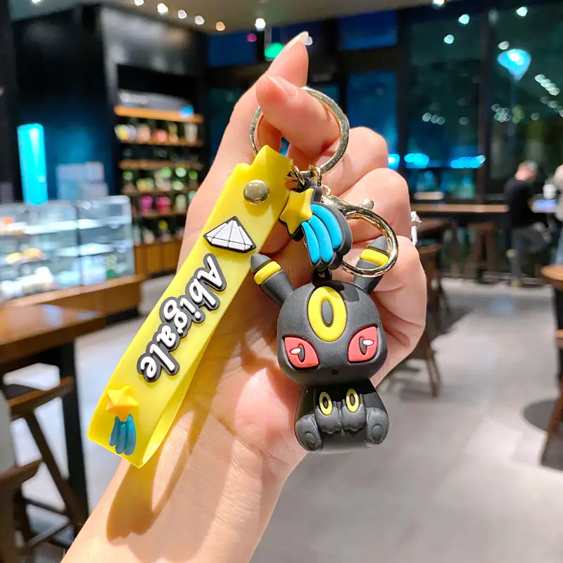 Pokemon Anime Pikachu Keychain Kawaii Eevee Schoolbag Shoulder Bag Pendant Glaceon Flareon Backpack Crossbody Bag Accessories - Image 29