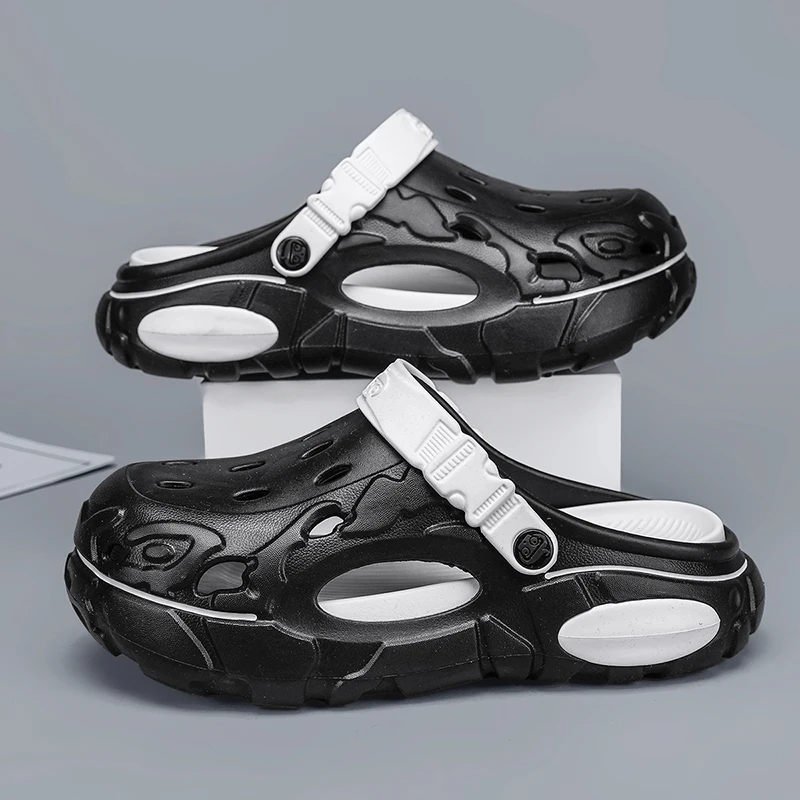 Summer men's sandals new home garden shoes comfortable platform men's slippers non-slip casual beach shoes plus size sandals 46