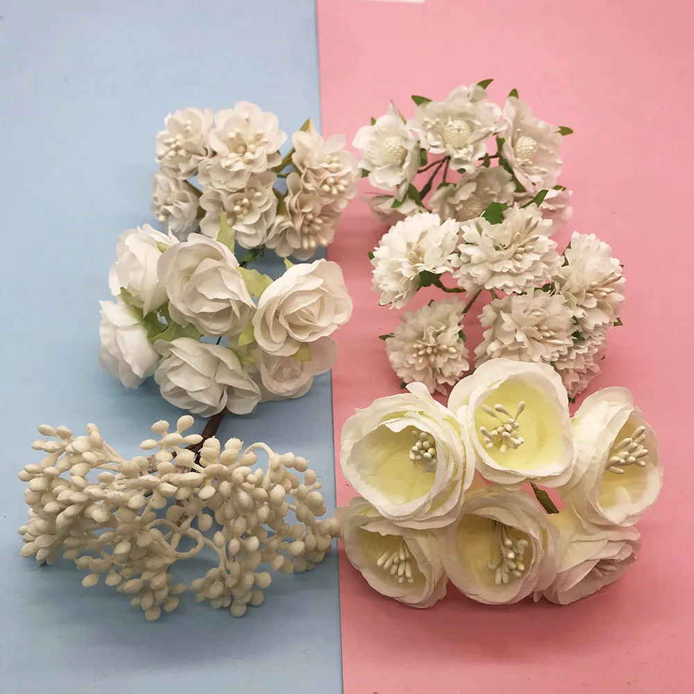 Retro Small Corner Rose Silk Simulation Bouquet Wholesale Living Room Decoration Home Decoration Simulation Flower