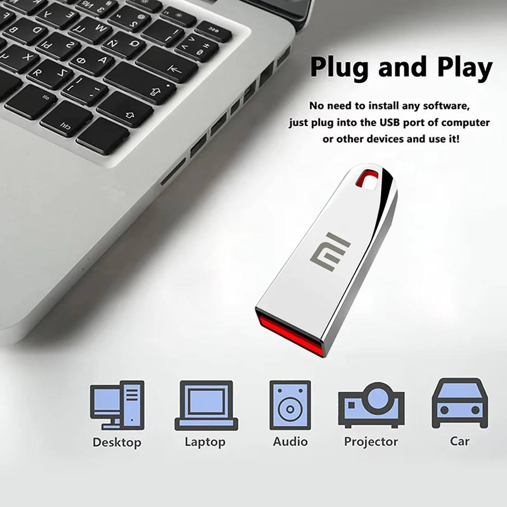 Xiaomi High Speed 2TB Flash Drive USB3.2 Metal U Disk TypeC Memory Stick 128GB 1TB Waterproof SSD Storage PC Phone Data Transfer - Image 3
