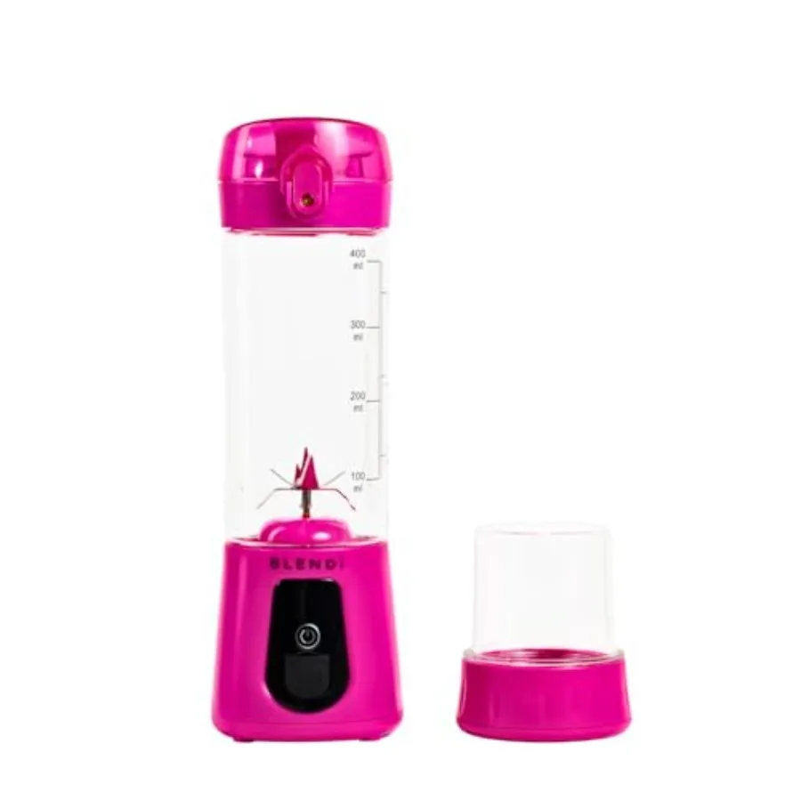 

Pro+ Portable Blender 2025 New Model 17.5oz Hot Pink Upgraded Ice Crushing 120W Motor USB-C Rechargeable Cordless Personal Blen