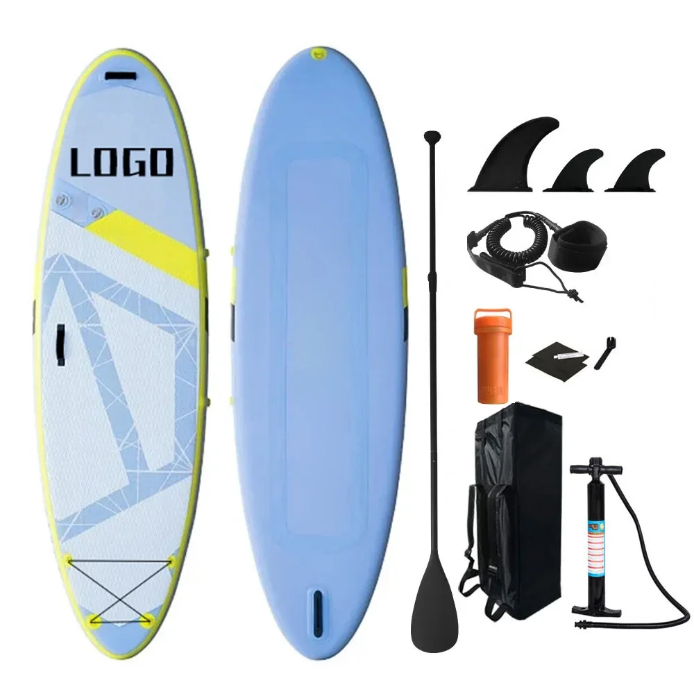 Inflatable Surfboard Paddle  Wood Grain Pulp  Universal Hydrostatic SUP Foldable Convenient Paddle Board