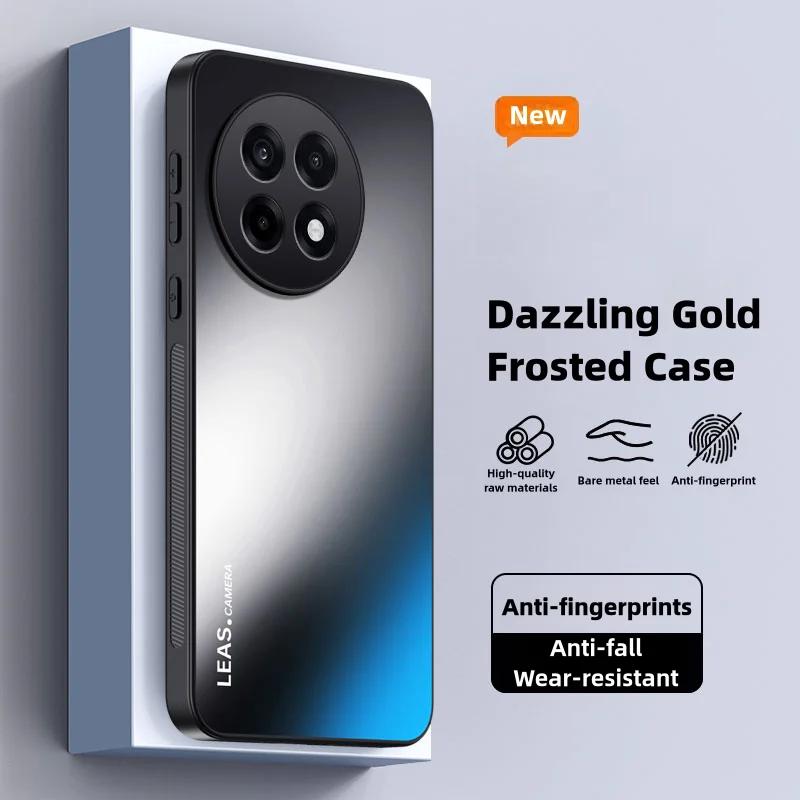 

Case for OnePlus 13R 5G Frosted Dazzling Gold Silicone Protection Hard Shockproof Phone Cover 1+OnePlus13R CPH2645 CPH2691 CPH26