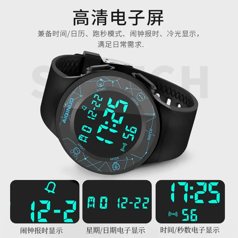 Fashion Digital Watches for Women Men Kids Luminous Waterproof Sports Watch Womens Mens LED Alarm Clock Electronic Wrist Watch