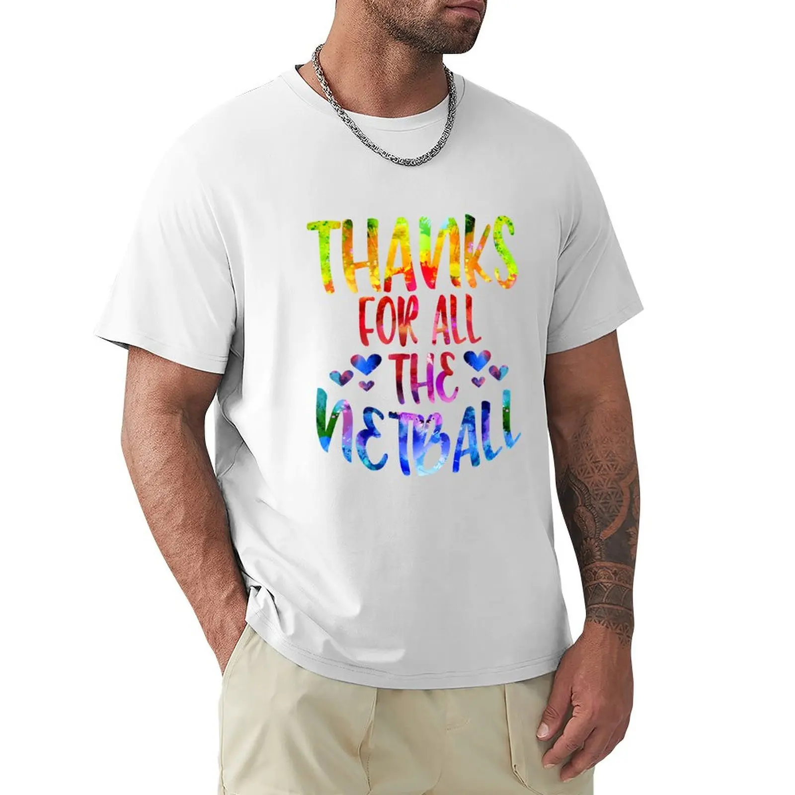 Thanks For All The Netball watercolor T-Shirt customs design your own summer tops tops mens champion t shirts