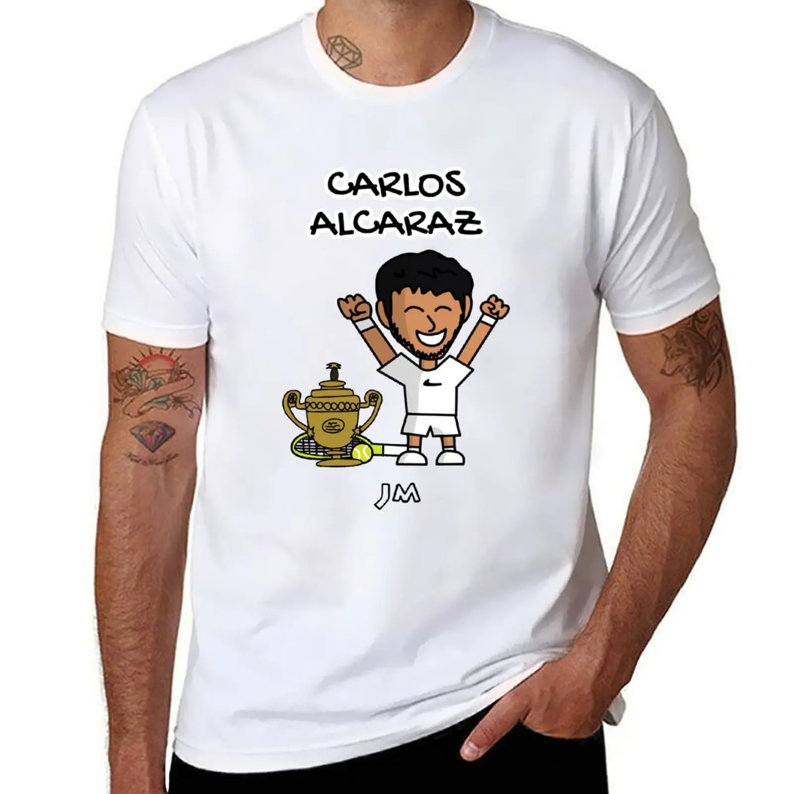 Carlos Carlitos Alcaraz Champion Wimbledon London Tennis Spain Green T-Shirt Funny t-shirts oversize t-shirts man men tshirt