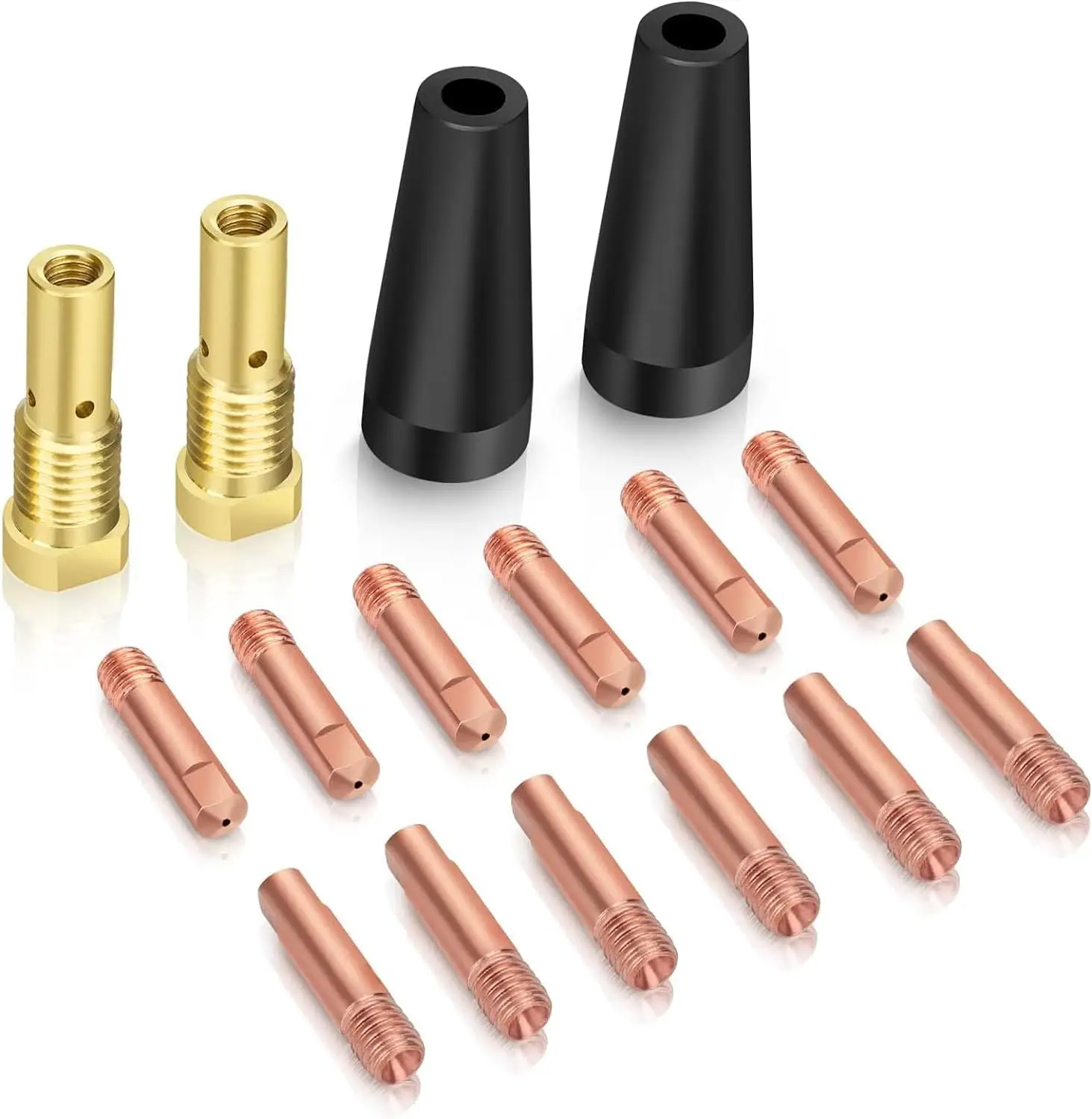 

16PCS Flux Core Gasless Nozzle Tips Kit K3493-1, .030" Tips for Welding
