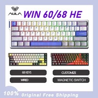 AULA WIN60/68 HE Gaming Keyboard Esports Magnetic Switch RGB Gasket Structure Hot Swap Wired RT Keyboard Gaming Accessories