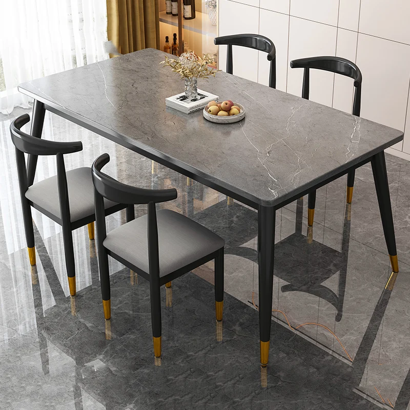 Extending Center Dining Table Kitchen Restaurant Modern Luxury Writing Dining Table Service Mesas De Jantar Home Furniture