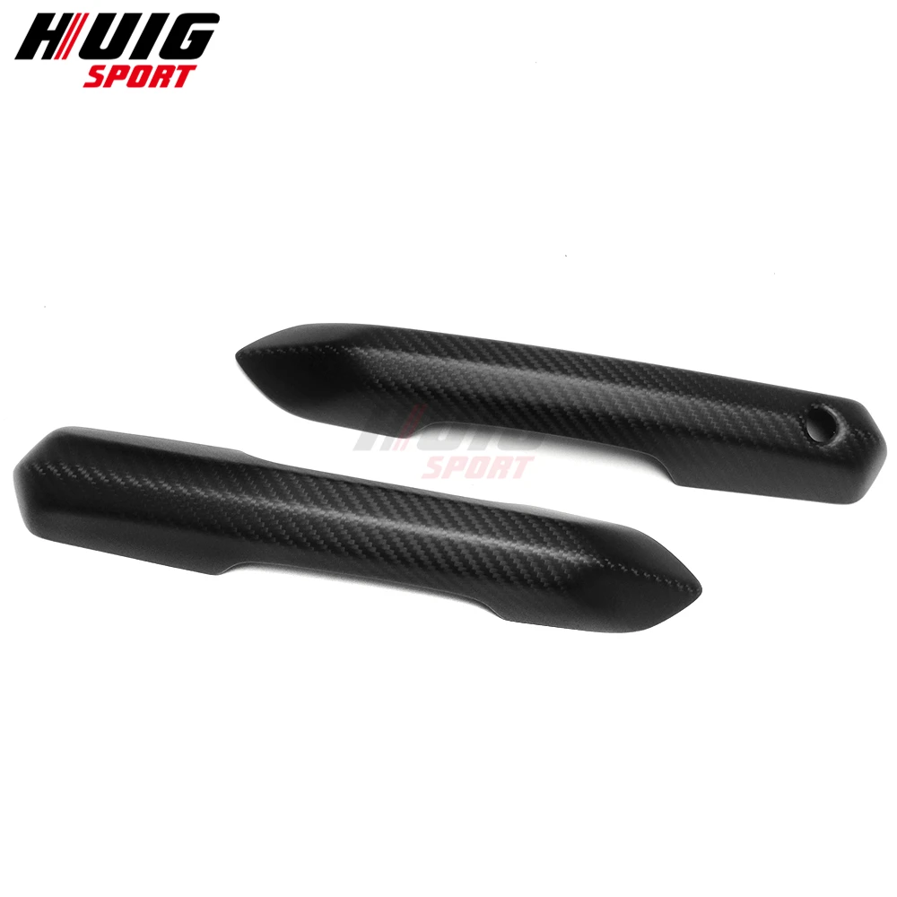 Carbon Fiber Exterior Car Door Door Handle Grab Cover Sticker Trim Accessories For Ford Mustang GT S650 Dark Horse 2024 2025