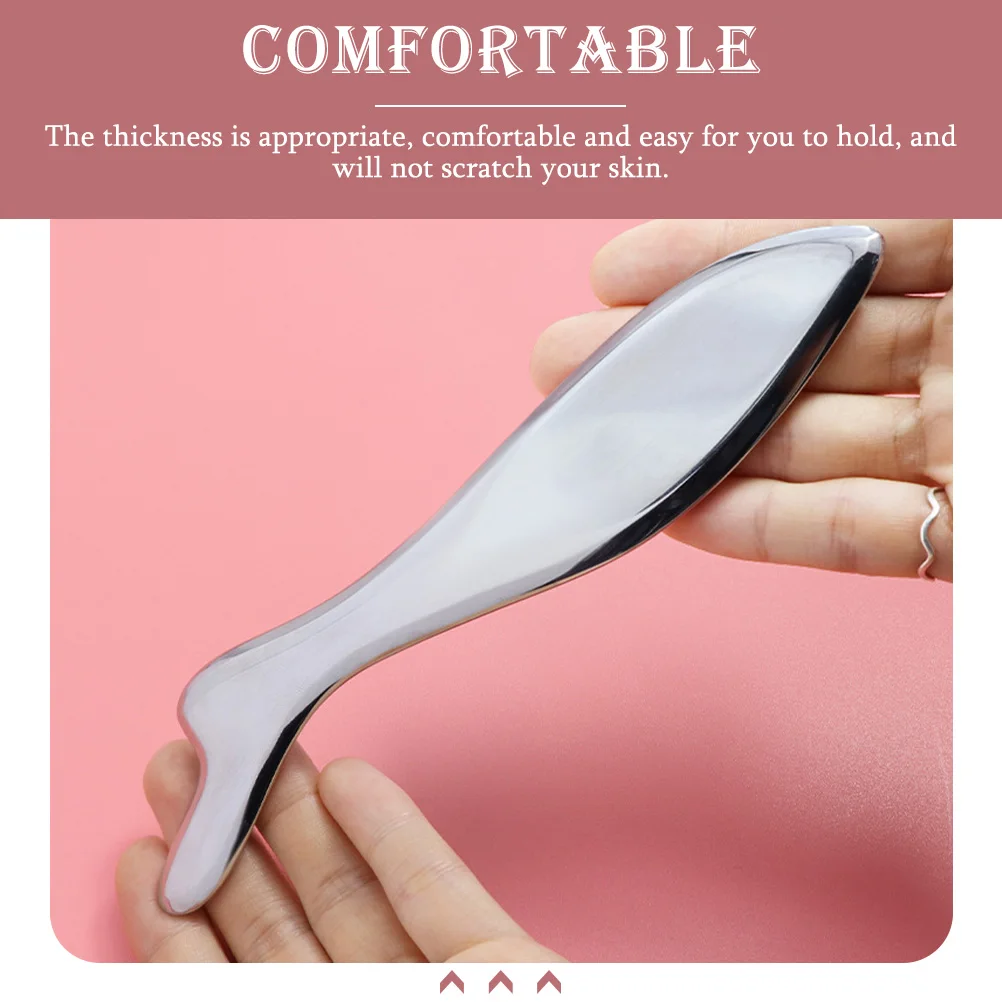 

Portable Stainless Steel Face Massage Scraper Household Guasha Board Lymphatic Massager Multi-Function Tool Massage Scraper