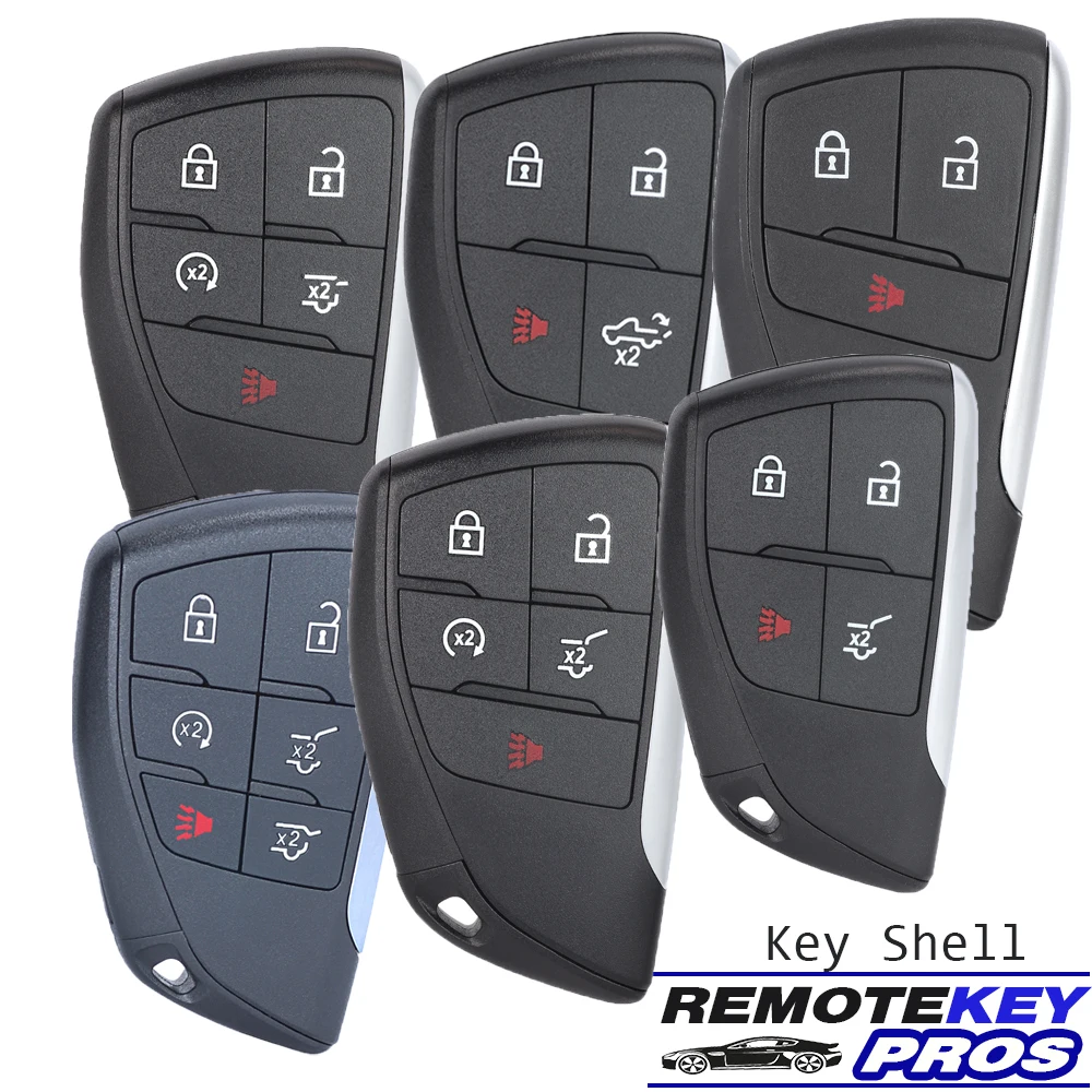 KEYDIY 3/4/5/6 Button Smart Remote Key Shell Case Fob for GMC Yukon XL Denali Chevrolet Suburban Tahoe