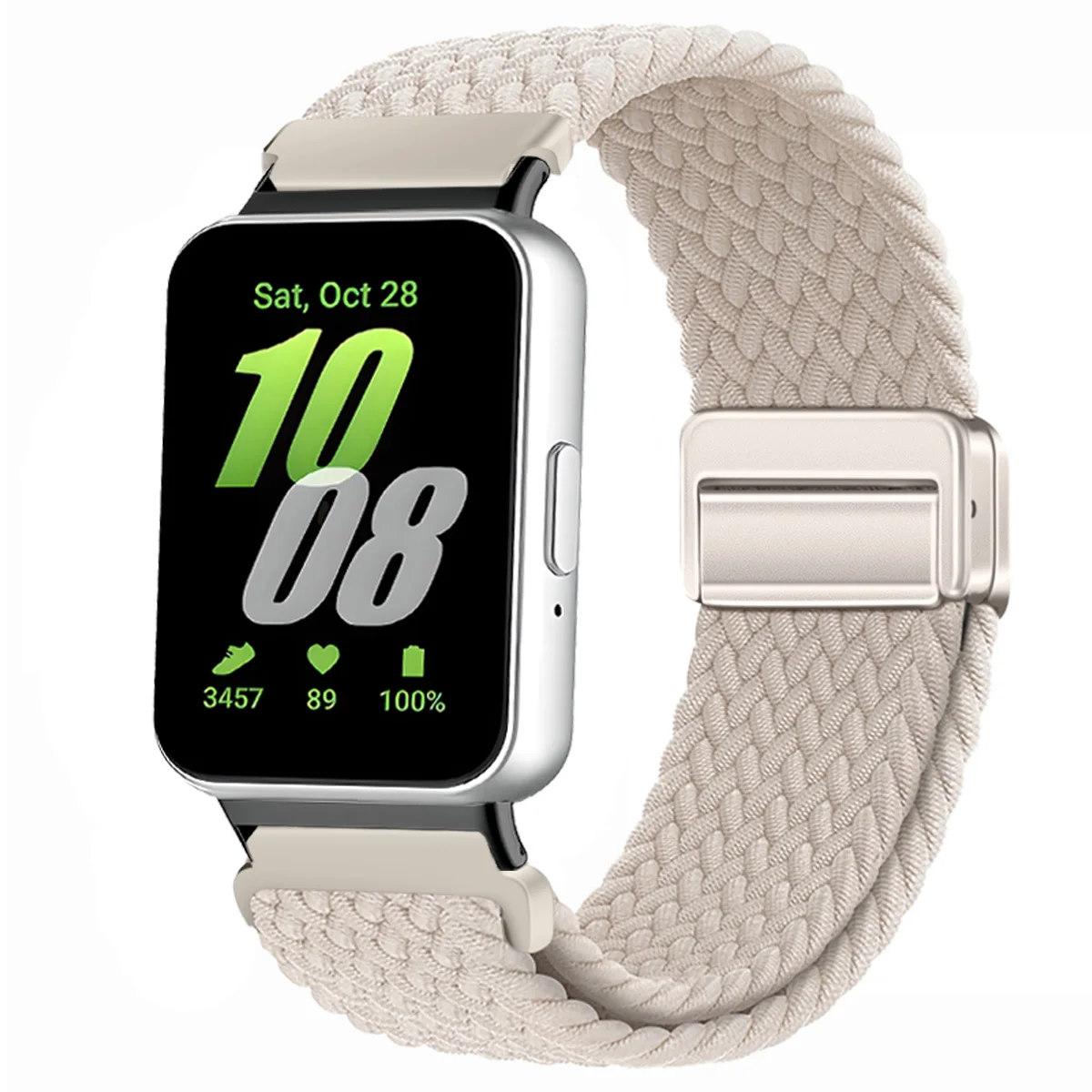 Nylon-Geflechtband für Samsung Galaxy Fit 3, magnetisches Band, Ersatzarmband für Samsung Galaxy Fit 3, Armband-Zubehör