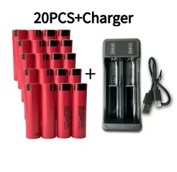 18650 battery100% original high discharge 3.7V 3500mAh NCR18650GA rechargeable batteries flashlight flat top Free shipping