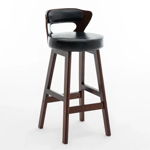 Chaise de luxe ergonomique en fer et plastique, tabouret de bar, dossier haut confortable, pour comptoir de cuisine