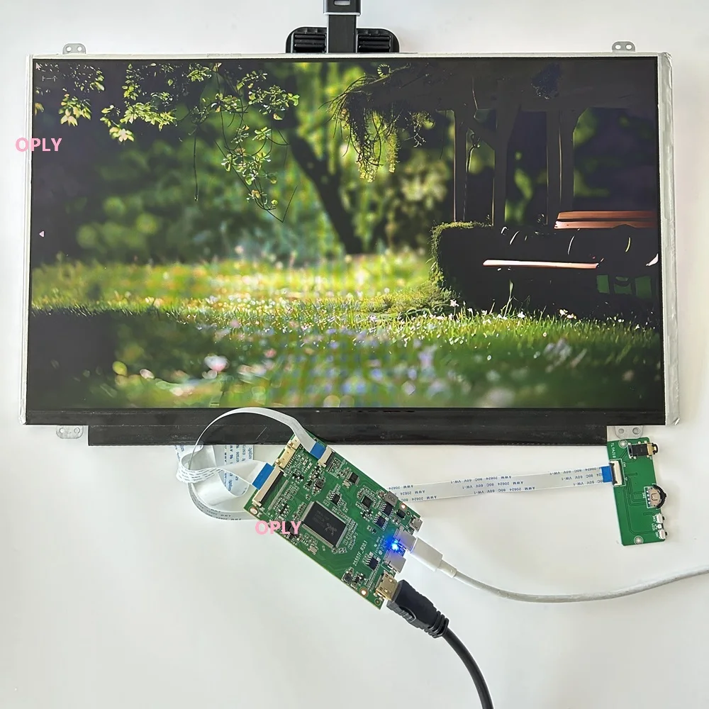 

DIY 15,6-дюймовая светодиодная панель 1920X1080 IPS-экран + плата контроллера EDP Type-C USB Mini HDMI-совместимая для ПК PS X360 Ноутбук Raspberry