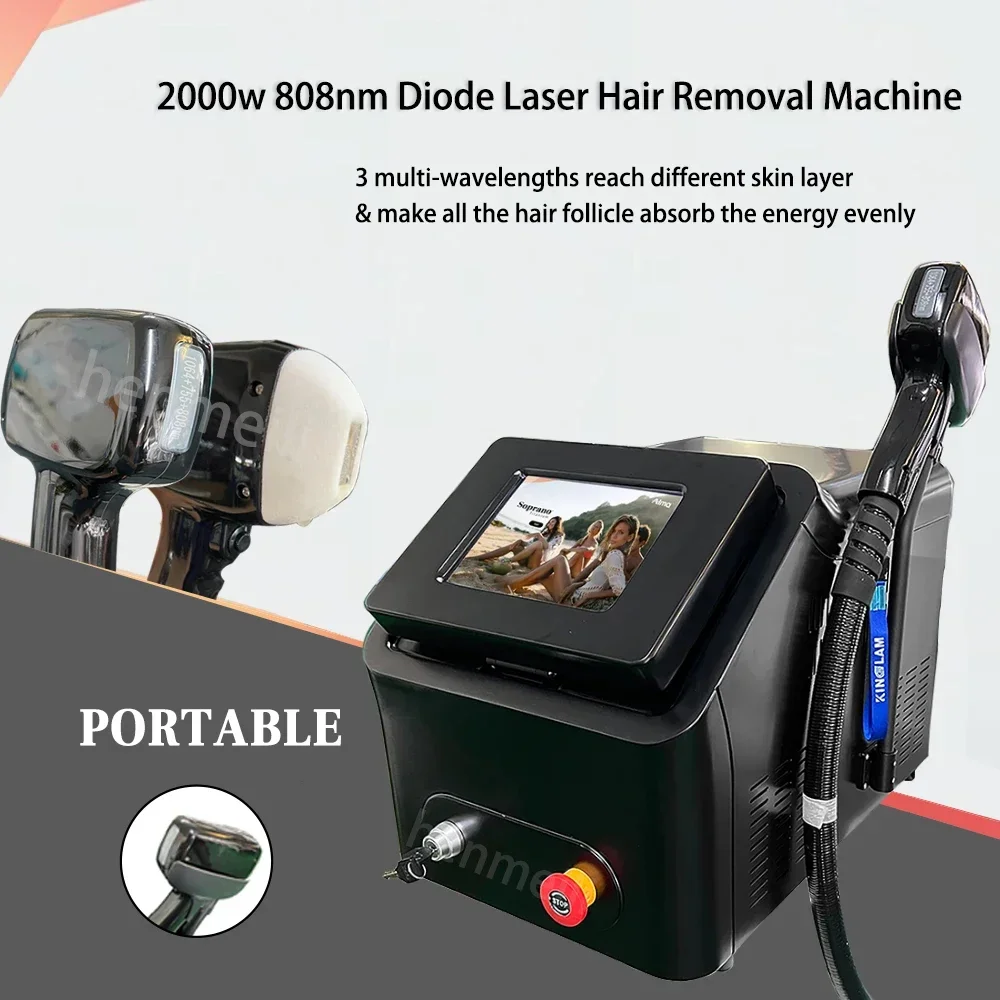 2024 Best 3500W 3 Wavelength 808nm diode laser hair removal machine depiladora laser diode hair removal laser beauty machine