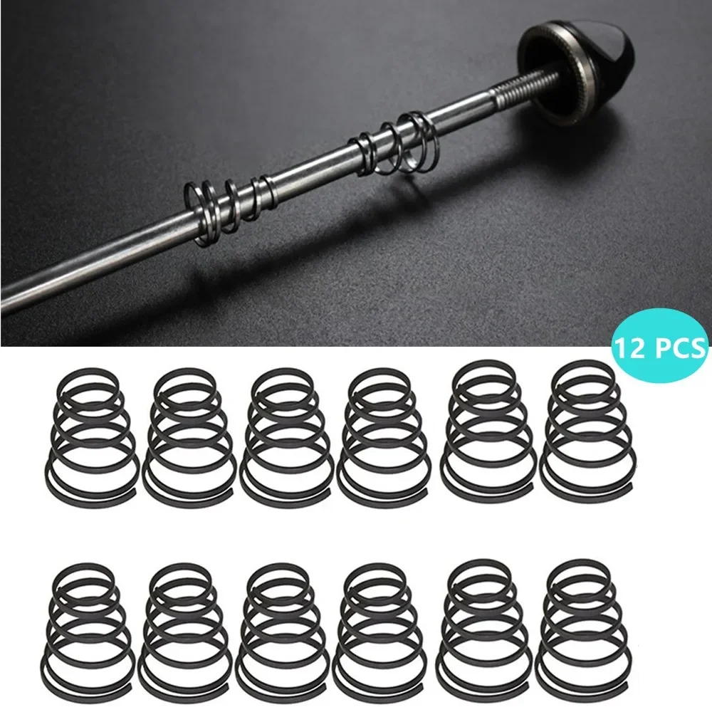 12pcs Bicycle Wheel Skewers Spring / Bike Quick Release Rod Shaft Lever Hub Part For Bicycle Front Rear Quick Release Forks NEW