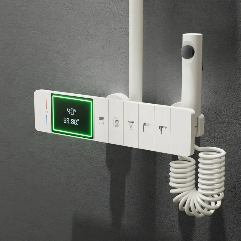 Handschlauch-Duschset und integrierte Wand-Badezimmer-Duschset-System-Duschkombination