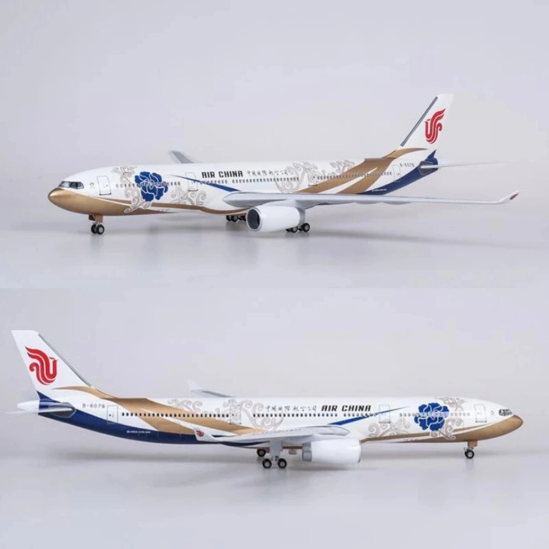 

1:135 Scale Plane Resin 47cm A330 Air China Airways Airplane Model Diecast Aircraft With Light & Wheel Aviation Accessories Gift