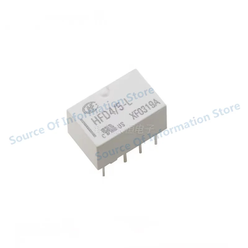 

10Pcs HFD4/5-L Signal Relay, 5VDC, 8Pin, 2A, single-coil, magnetically held, 100% new